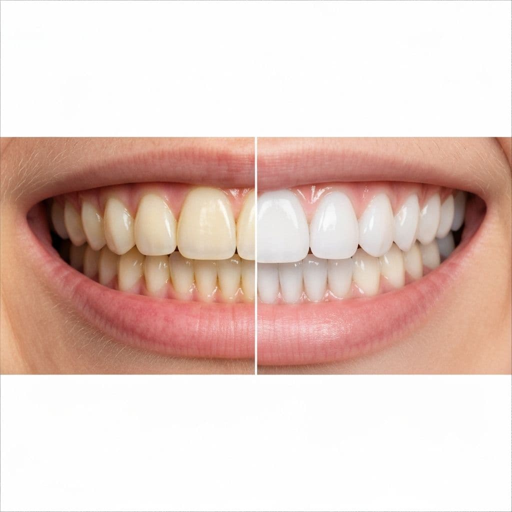 Teeth whitening transformation